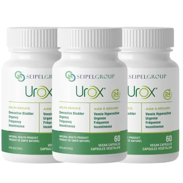 UROX Bladder Control, Safe and Effective Bladder Support Supplement for Men & Women, Helps Reduce Urinary Leakage, Frequency, Urgency, 180 Vegetarian Capsules UROX buy supplements canada