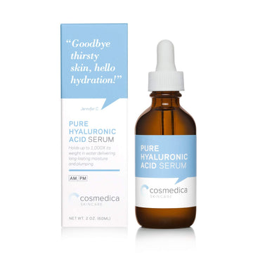 Hyaluronic Acid Serum for Skin 100% Pure Anti Aging Serum Intense Hydration Cosmedica Skincare buy supplements canada