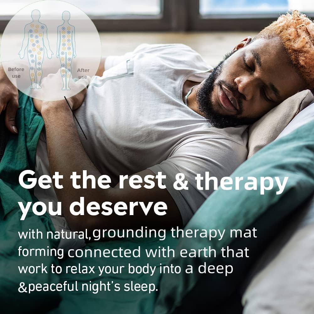 Grounding Mat for Sleeping, Grounding Sheet forBed, Earth Mat Connected for Pain Relief FOPPON buy supplements canada