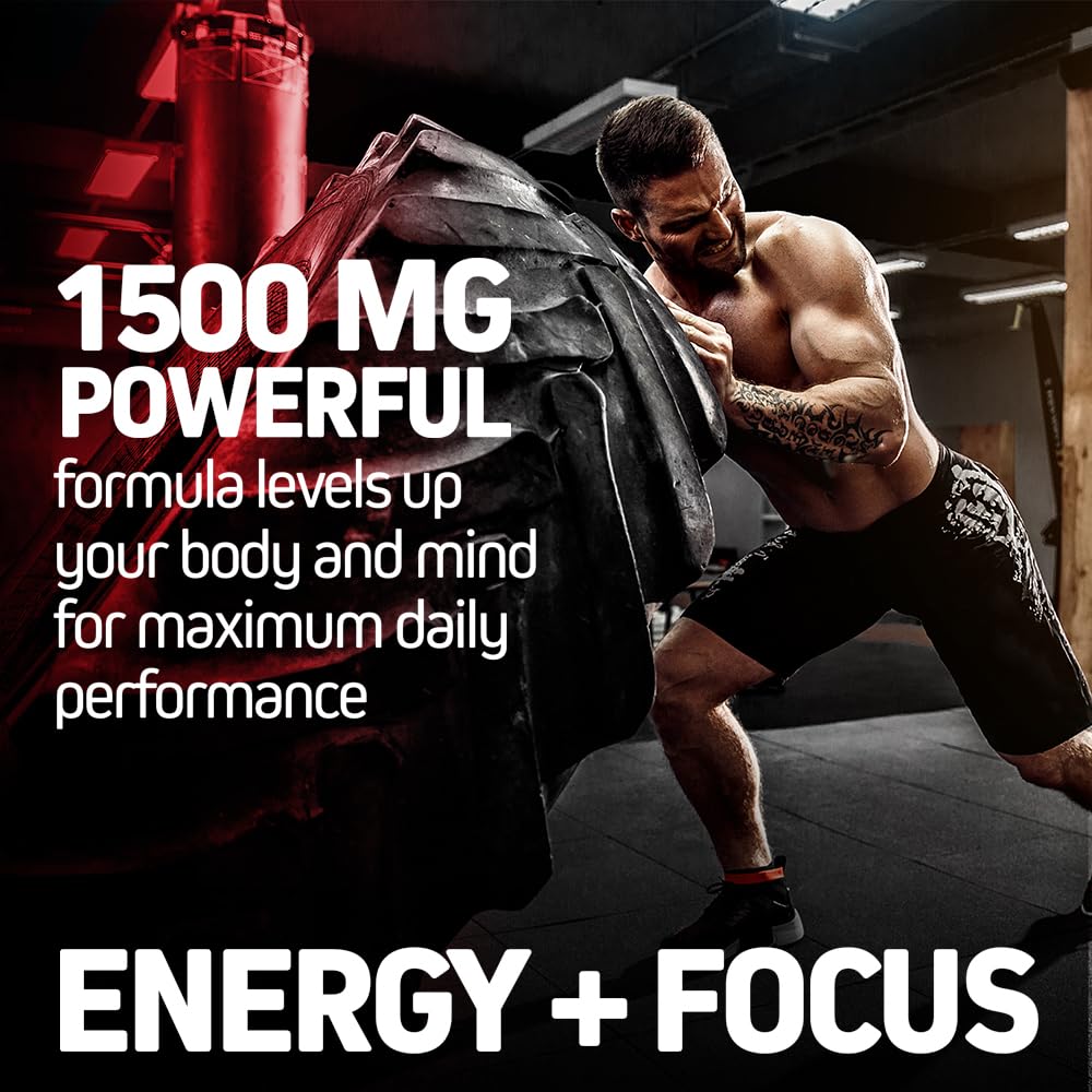 Herbtonics Korean Red Panax Ginseng 1500mg - Energy Supplement for Peak Performance, Focus & Vitality - High Potency Ginseng Root Extract - 240 Vegan Capsules Herbtonics buy supplements canada