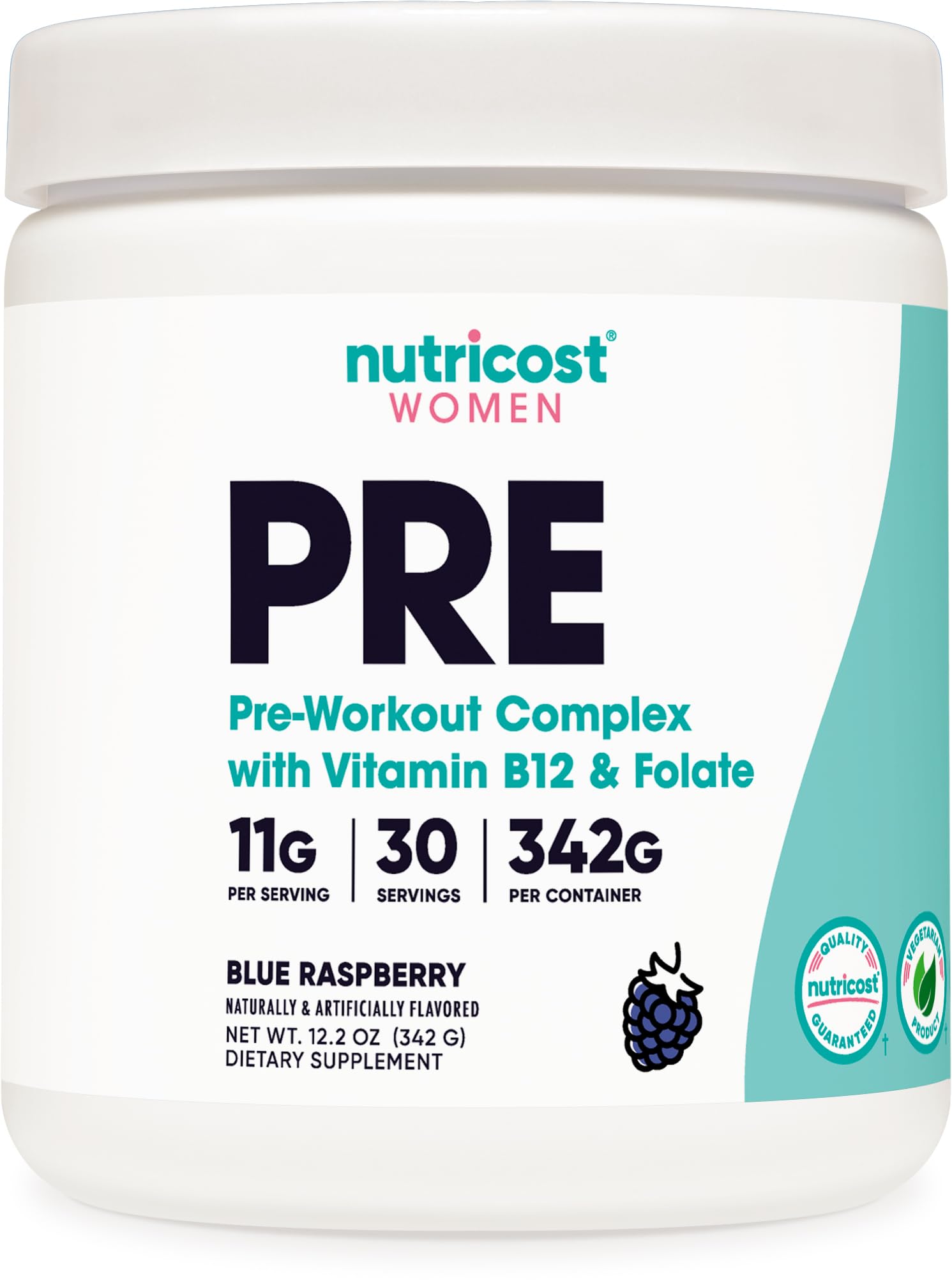Nutricost Pre-Workout Powder for Women, Blue Raspberry, 30 Servings Nutricost buy supplements canada