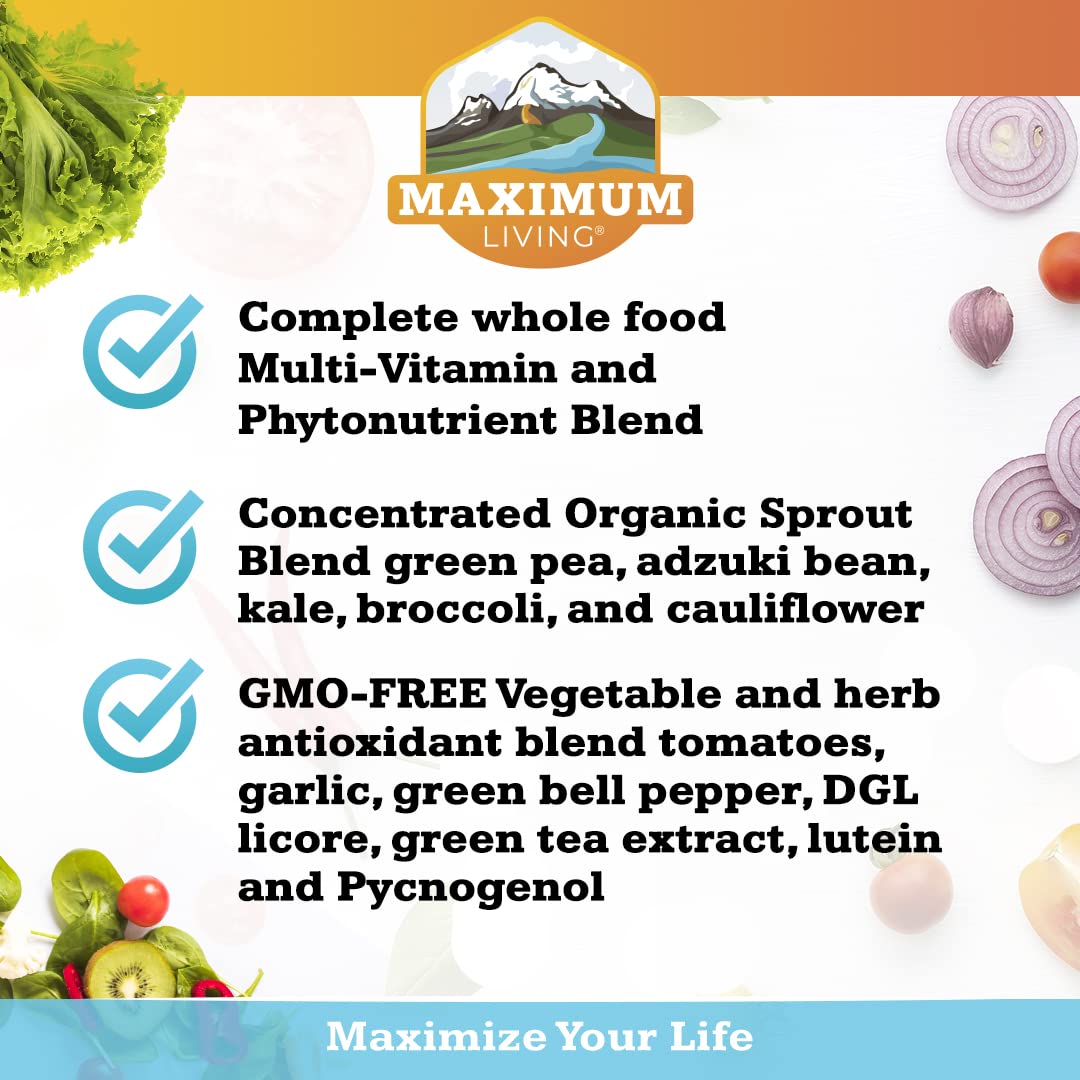 Maximum Living - Vita-Sprout Whole-Food Multivitamin & Phytonutrient Blend - 120 Capsules Maximum Living buy supplements canada