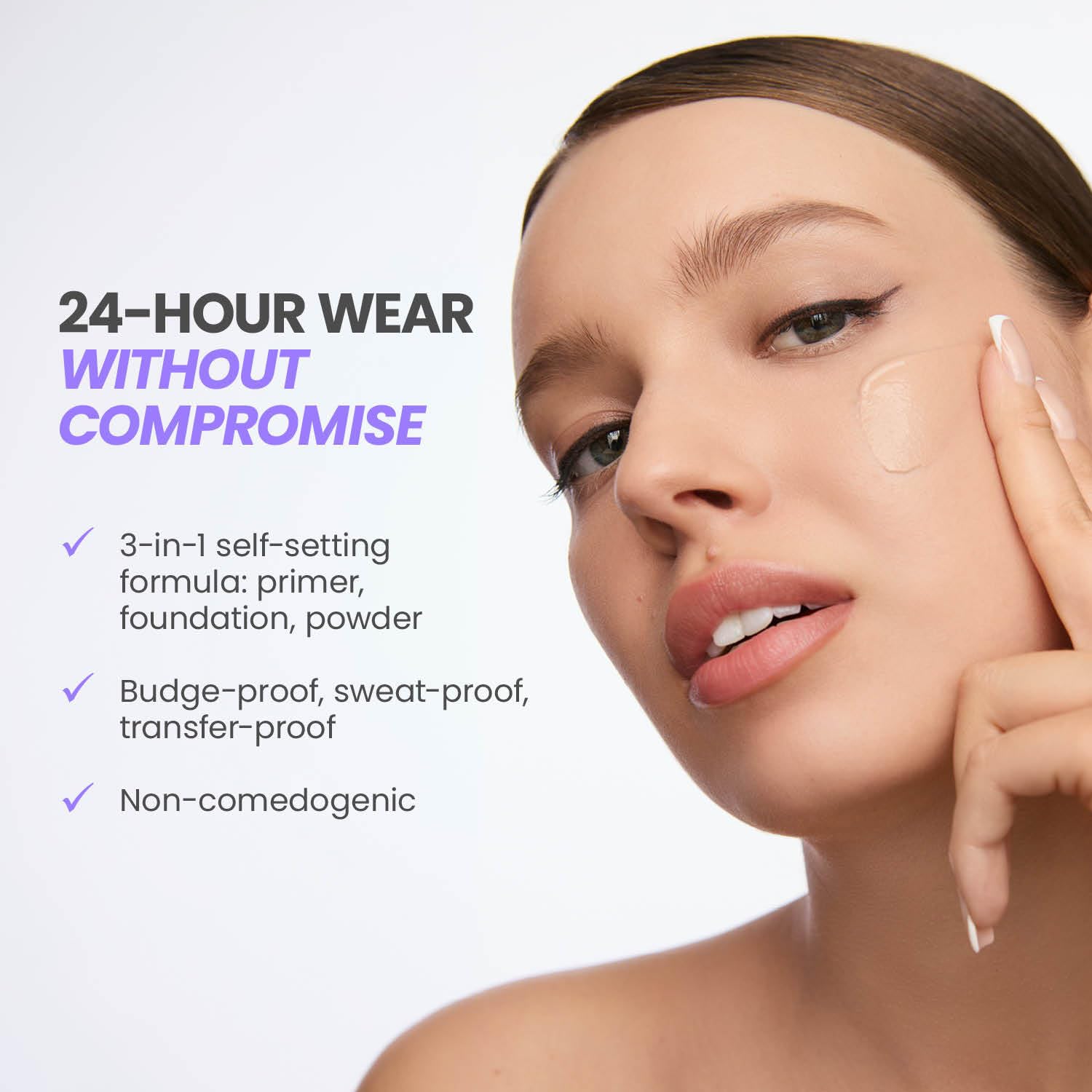 Wonderskin Hyper Bond All-Day Stay Serum Foundation – Waterproof, Transfer-Proof, 24HR Longwear Face Makeup with Niacinamide & Hyaluronic Acid – Lightweight, Natural Finish (Moonstone) Wonderskin buy supplements canada