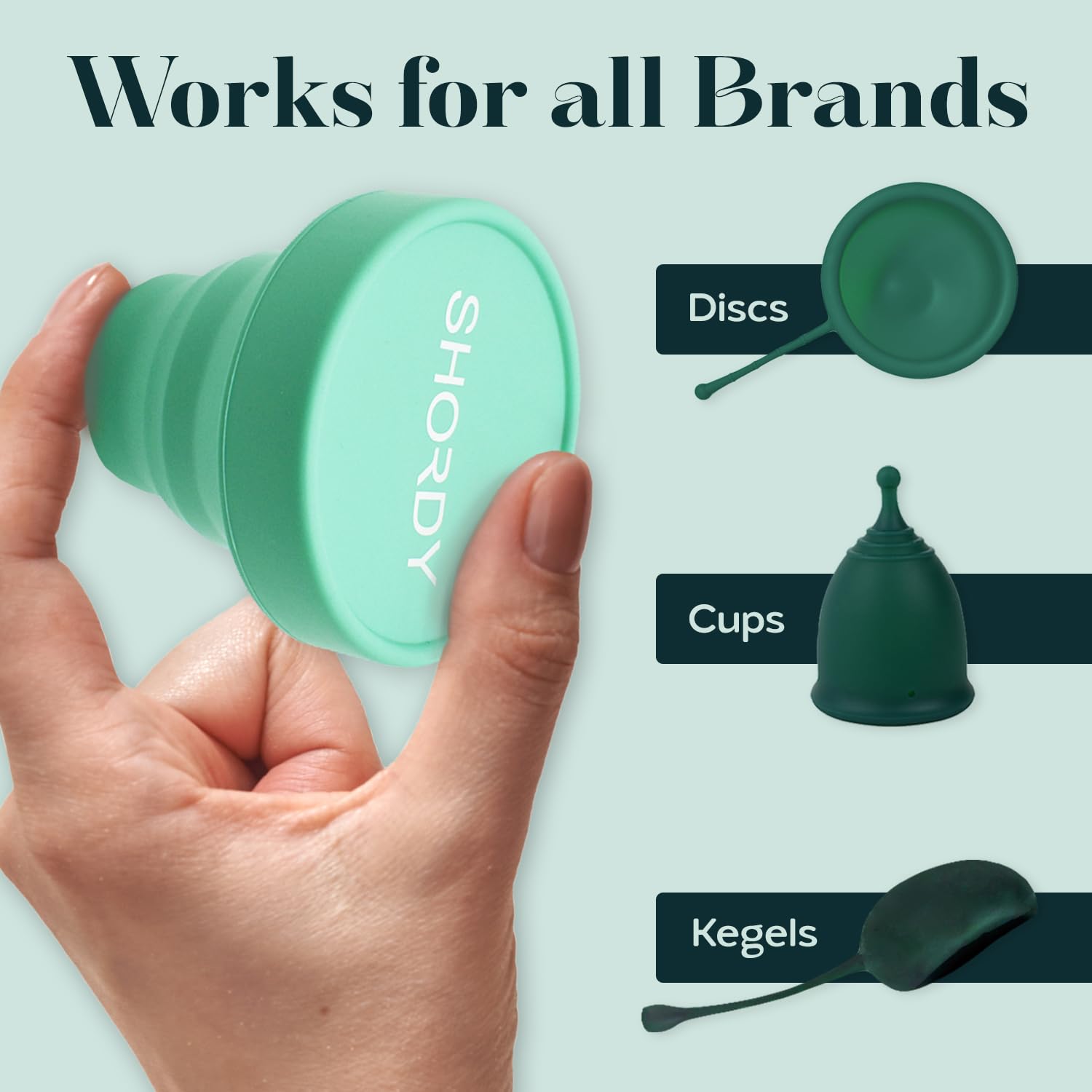 SHORDY Menstrual Case Holder for Sterilization, Collapsible Silicone Container - Boil, Sterilize SHORDY buy supplements canada
