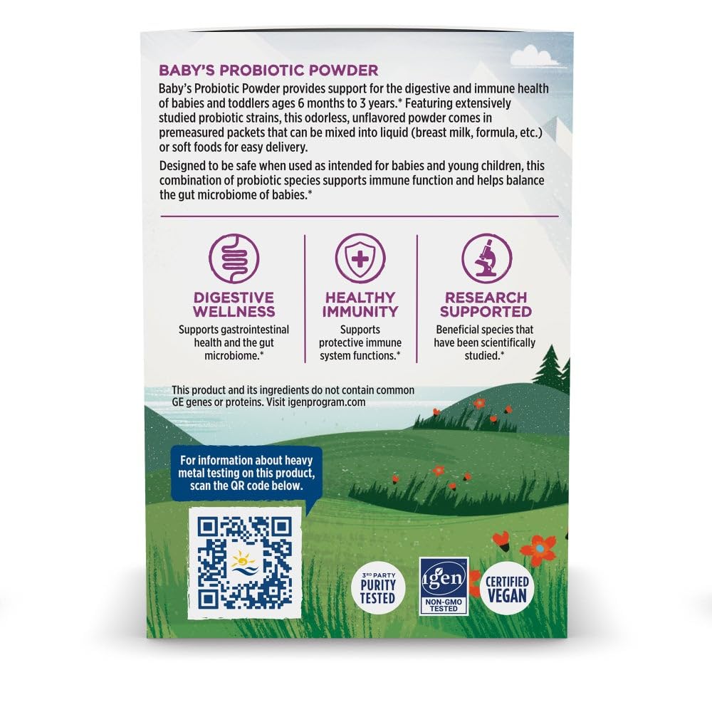 Nordic Naturals Baby’s Nordic Flora Probiotic Powder, Unflavored - 30 Packets - 4 Billion CFU - Digestive Health & Immune Support for Babies & Toddlers (6 Months to 3 Years) - 30 Servings Nordic Naturals buy supplements canada