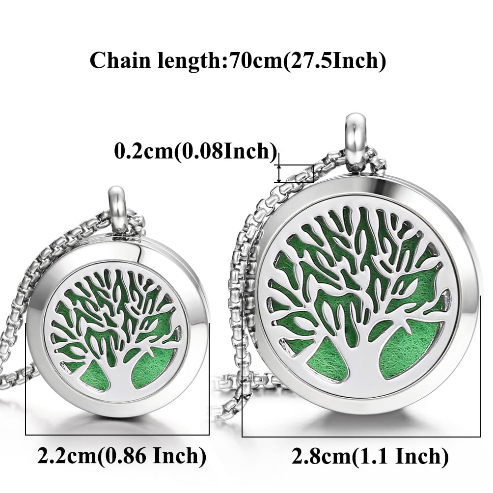 Aromatherapy Essential Oil Diffuser Necklace Tree of Life Cloud Design Stainless Steel Locket JEAN SMILE buy supplements canada