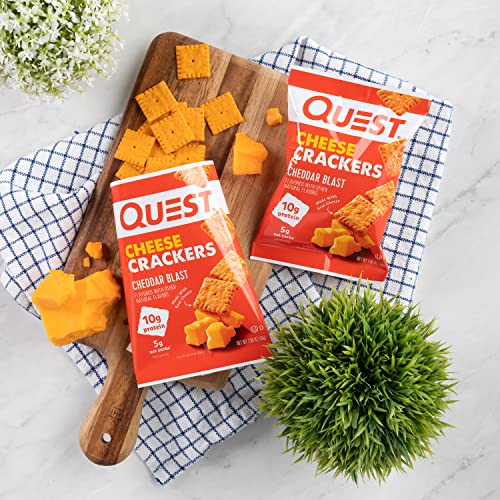 Quest Nutrition Cheese Crackers, Cheddar Blast, High Protein, Low Carb, Made with Real Cheese Quest Nutrition buy supplements canada