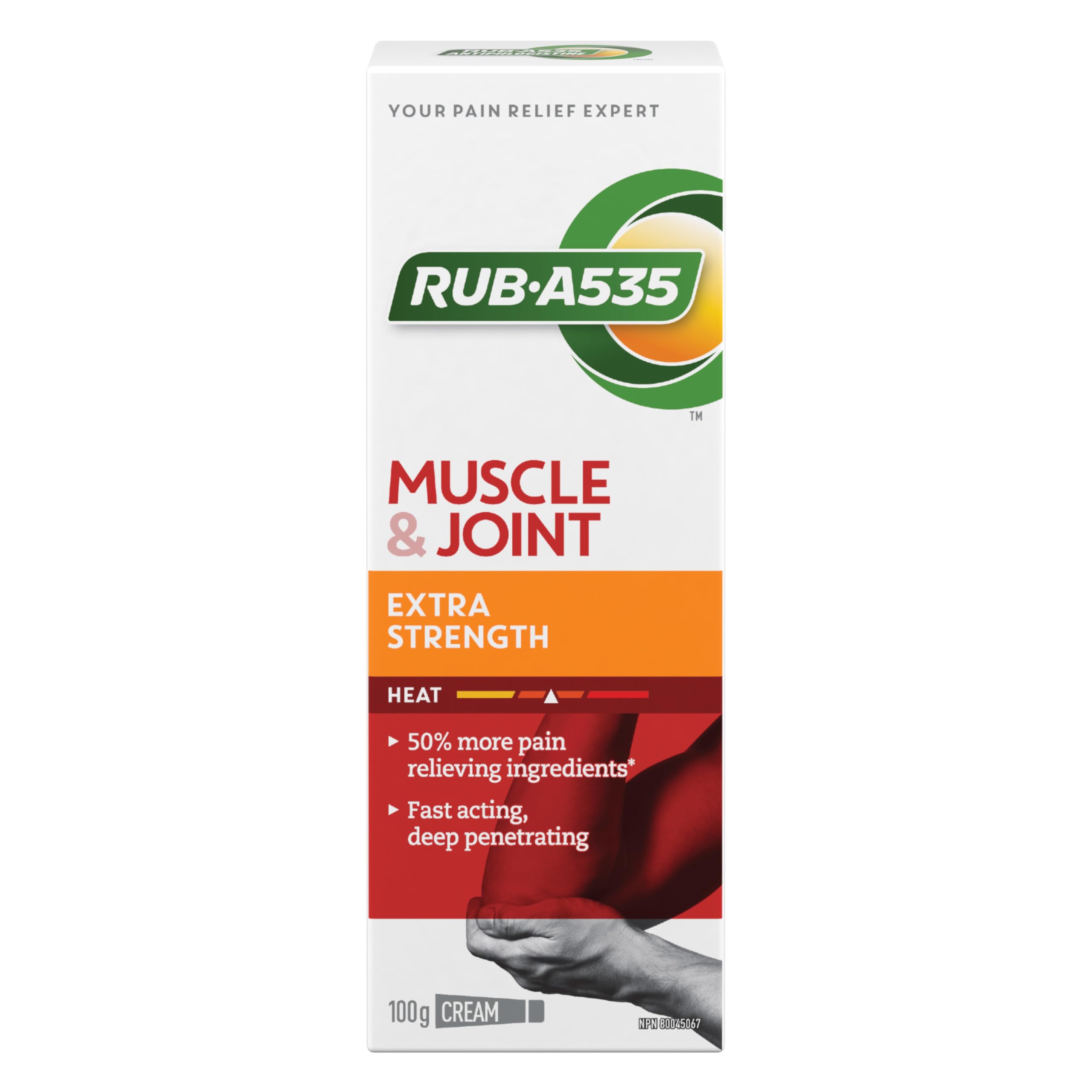 RUB A535 EXTRA STRENGTH CREAM For Relief of Arthritis, Rheumatic Pain, Muscle Pain, Joint & Back Pain 100 g Rub A535 buy supplements canada