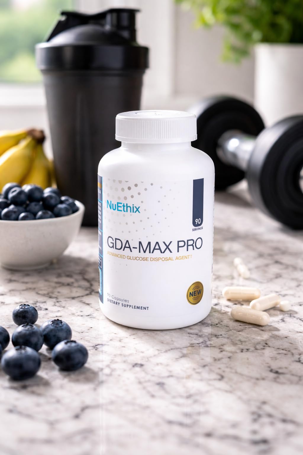 NuEthix Formulations GDA-MAX PRO, Double Berbine HCL Supplement, Supports Glucose Metabolism, Weight Management, Immune Support, Heart Health - Non GMO, Gluten Free, Dairy Free, 90 Count NuEthix Formulations buy supplements canada