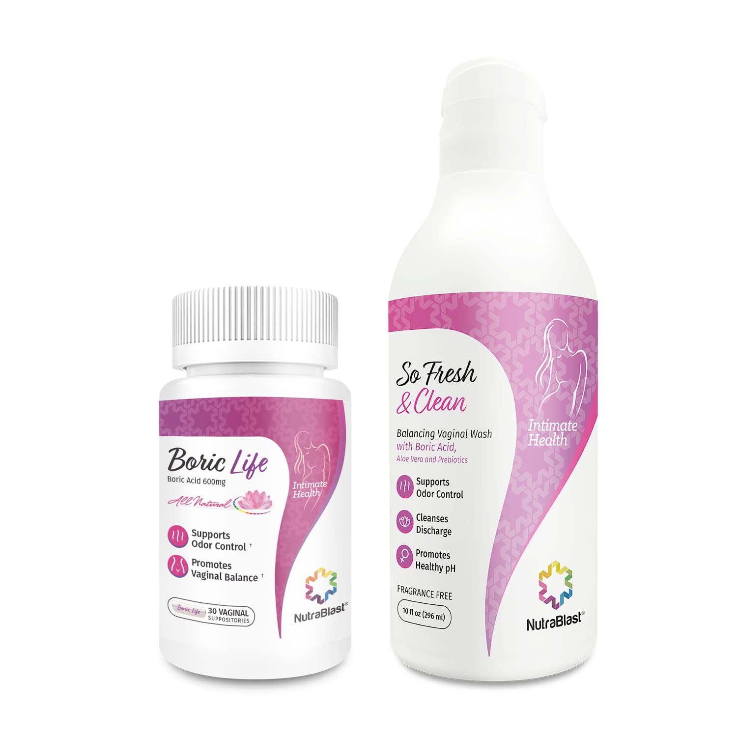 NutraBlast Boric Acid Vaginal Suppositories and So Fresh & Clean | Supports Odor Control NutraBlast buy supplements canada