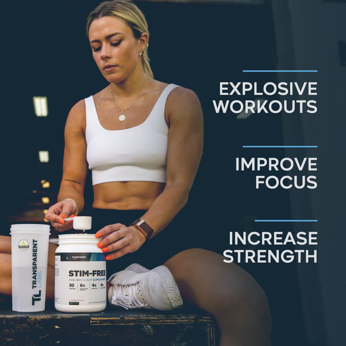Transparent Labs Stim-Free Pre-Workout - Caffeine & Stim Free Pre Workout Powder Transparent Labs buy supplements canada
