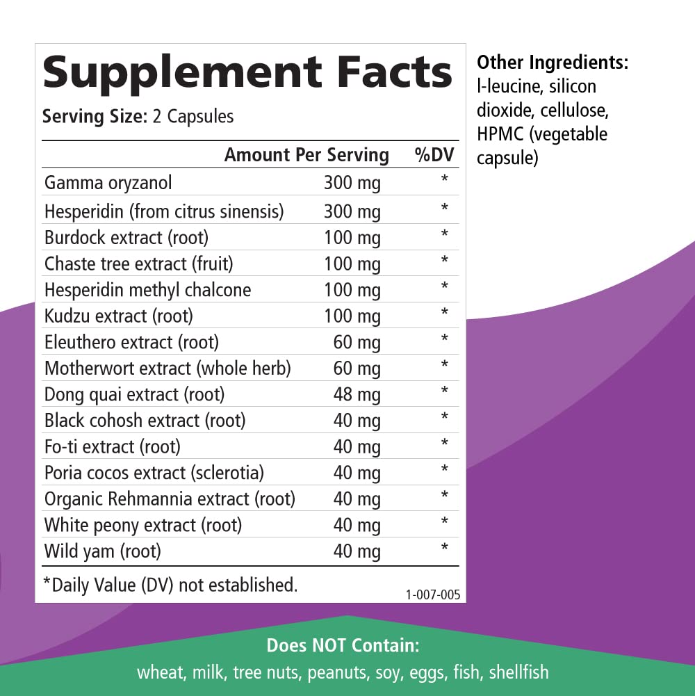 Pure Essence Labs Transitions Vitamins for Women, Natural Menopause Relief Supplement to Promote Hormone Balance, Reduce Hot Flashes, Mood Swings & Night Sweats, 60 Capsules PURE ESSENCE LABS buy supplements canada