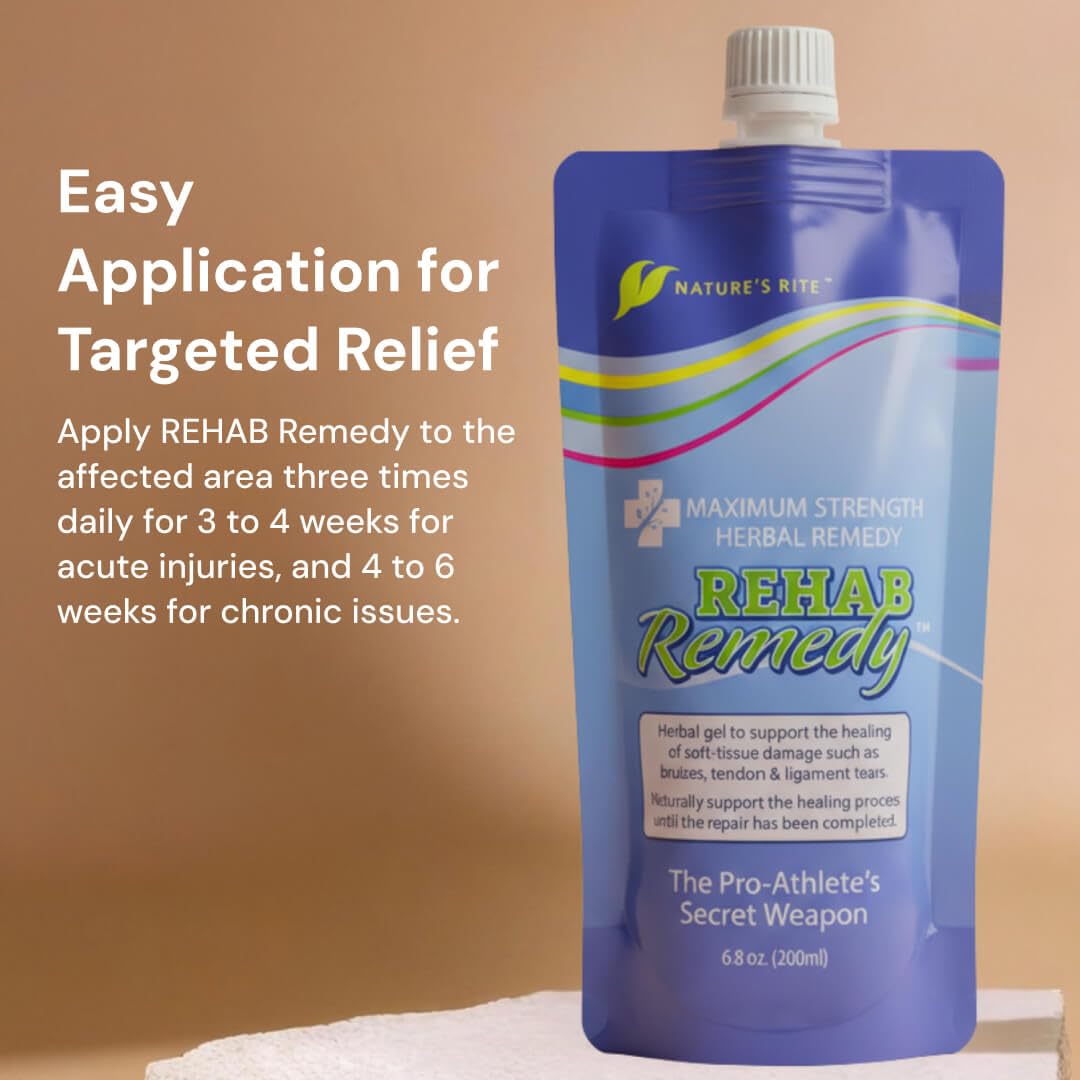 Nature's Rite Rehab Remedy Gel, 6.8 OZ (200ML), Soothing, Fast Acting, Non-Greasy Muscle Relief with Natural Ingredients Nature's Rite buy supplements canada