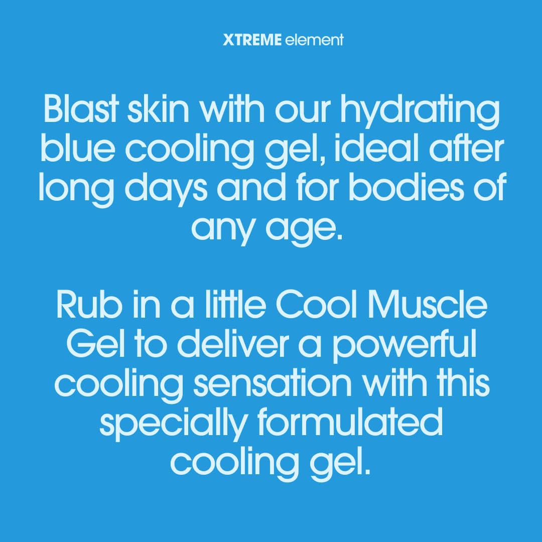 Xtreme Element Cool Blue Muscle Gel | Workouts Muscle Cooling Essential Oils for Smooth Body, Muscle Gel to Attain Flexible Joints, Soothe and Healing Gel | Natural, Plant-Based, and Cruelty-Free Xtreme Element buy supplements canada