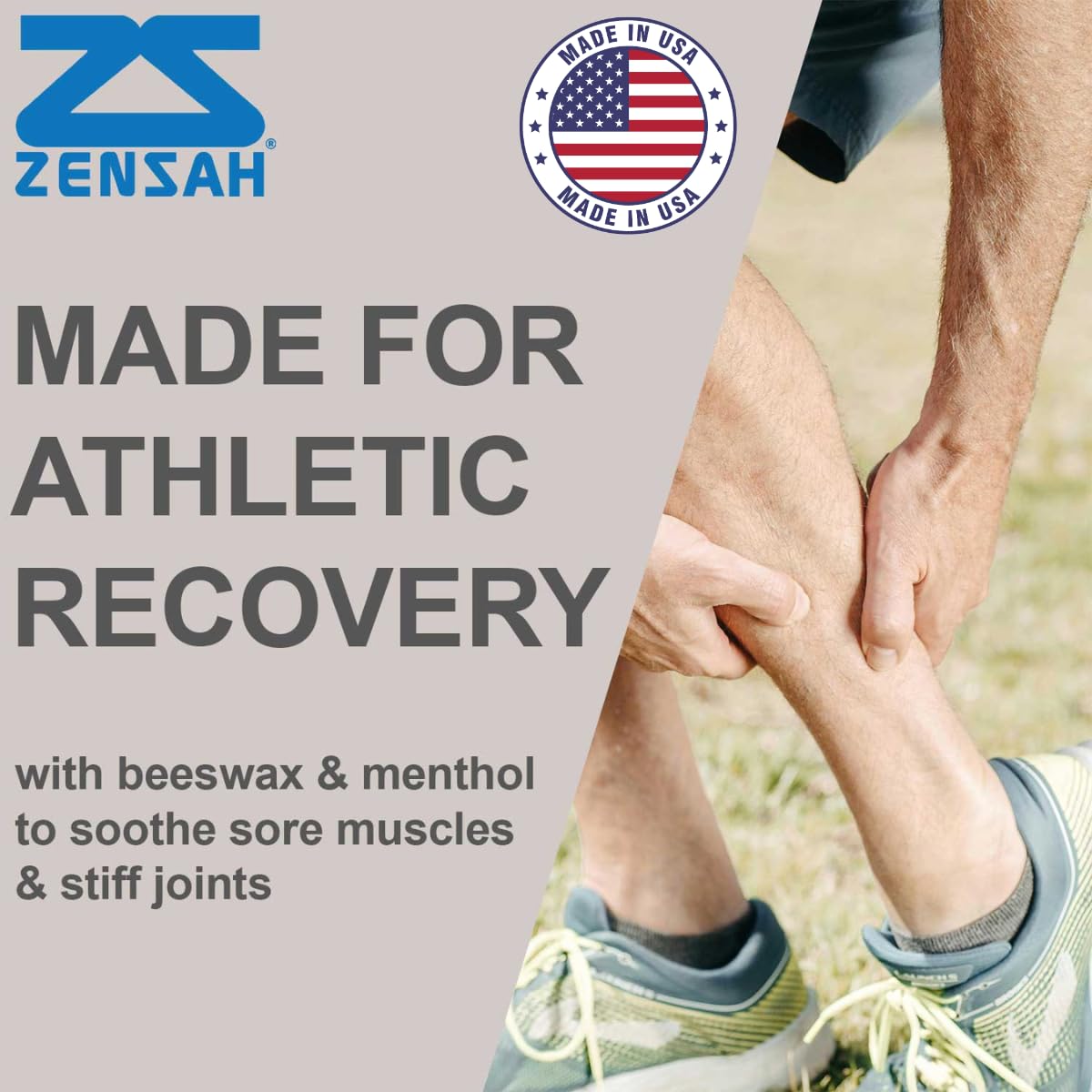 Zensah Recovery Muscle Balm - Relief Cream for Athletes, Rub for Tendonitis, Ankle Sprain, Lower Back, Knee, Shoulder, Neck, Foot, Shin Splints and Cramps Zensah buy supplements canada
