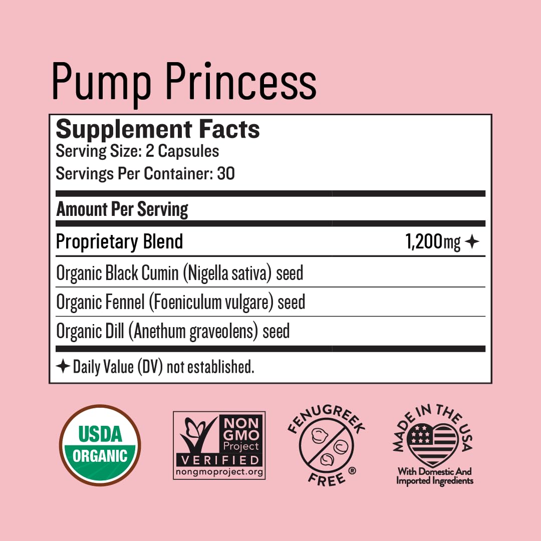 Legendairy Milk Pump Princess Lactation Supplement - Breastfeeding Supplements for Milk Supply Increase and Milkflow - Organic Black Cumin Legendairy Milk buy supplements canada