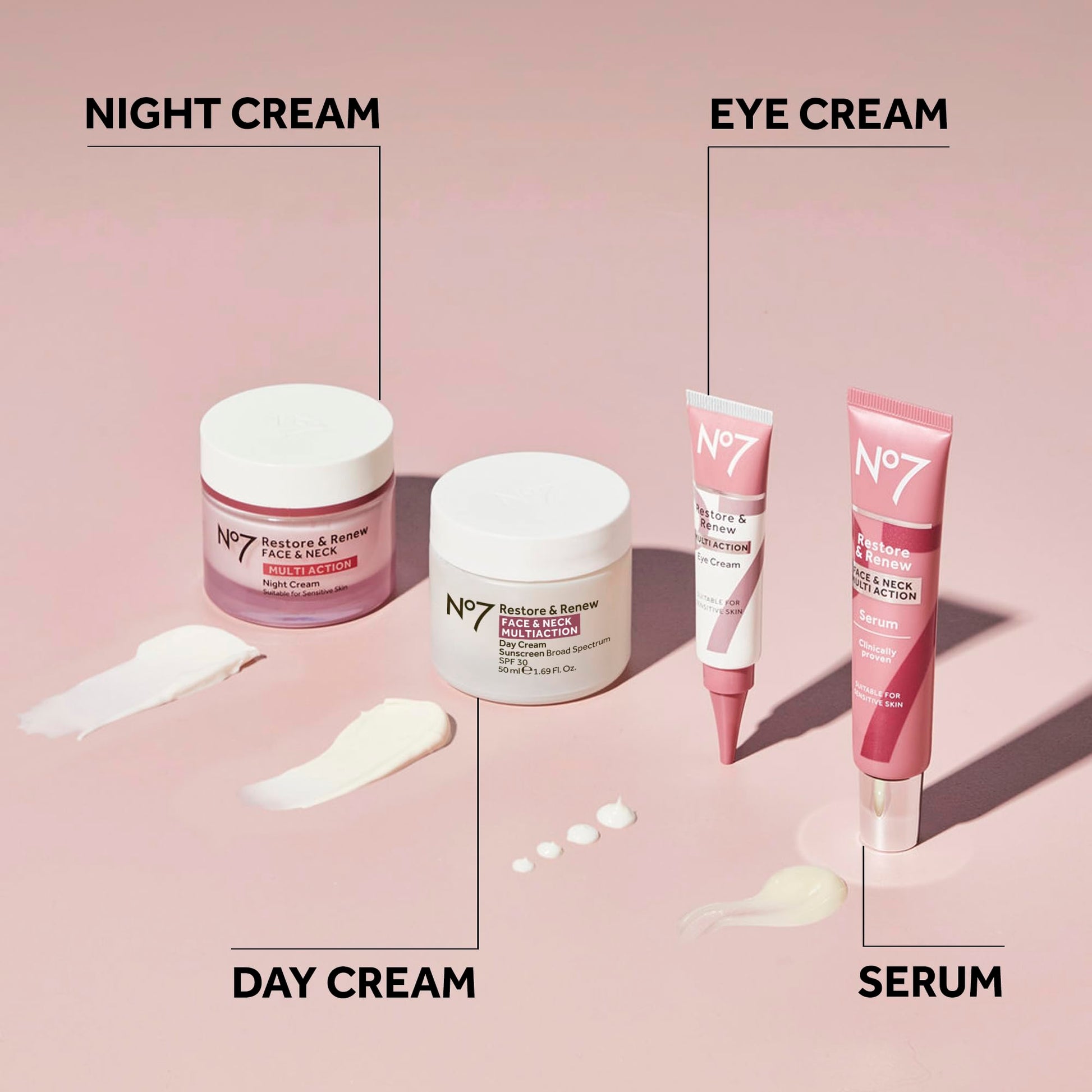 No7 Restore & Renew Multi Action Night Cream for Face & Neck - Nighttime Face Moisturizer with Collagen Peptides No7 buy supplements canada