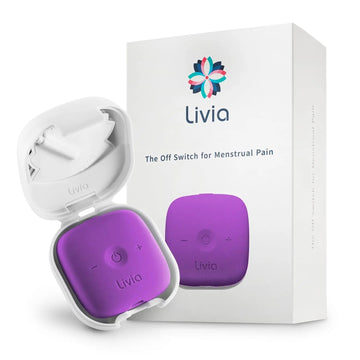 Livia Menstrual Pain Relief Device, Purple – Off-Switch for Period Pain – Portable & Discreet – Rechargeable, Up to 8 Hours Battery – Complete Kit with Stick-On Pads – The Go-to Travel Partner Livia buy supplements canada