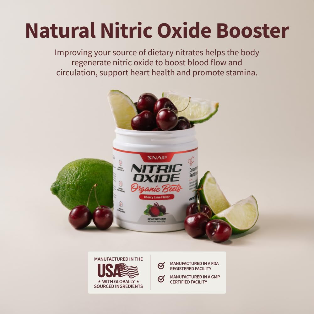 Snap Supplements USDA Organic Beet Root Powder, 3-in-1 Nitric Oxide Supplement Snap Supplements buy supplements canada