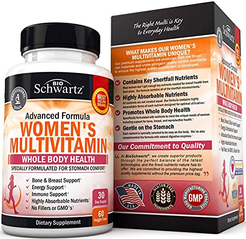 Multivitamin for Women with Vitamin D3 - Multivitamins for Bone Breast Skin Joint BioSchwartz buy supplements canada