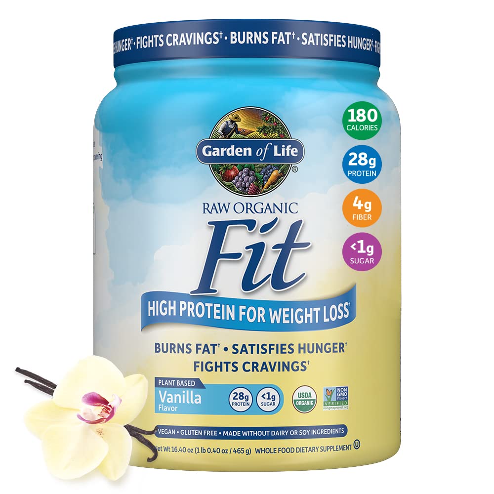 Garden of Life Raw Organic Fit Vegan Protein Powder Vanilla, 28g Plant Based Protein Garden of Life buy supplements canada