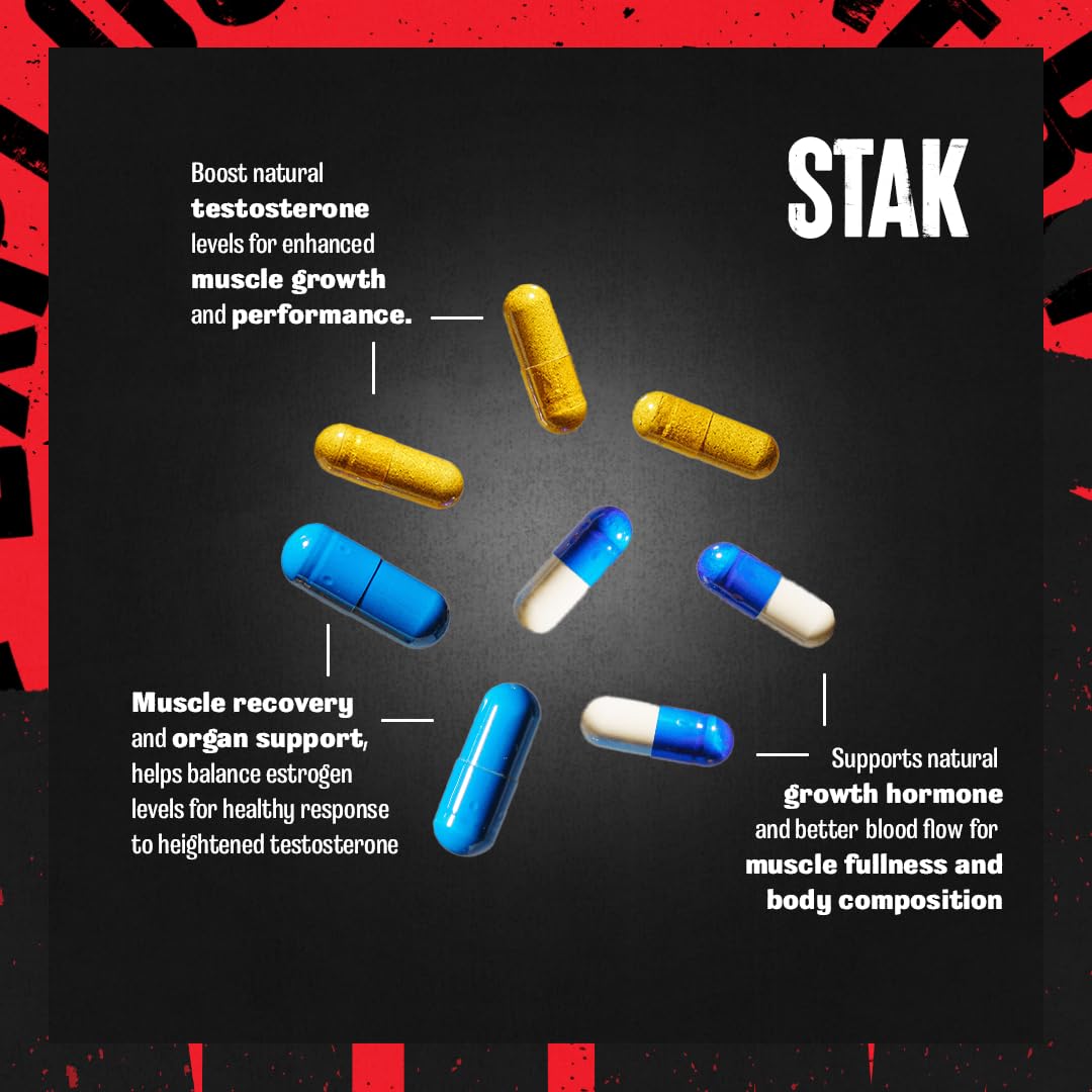 Animal Stak – Complete Natural Hormone Booster Supplement with Tribulus – Natural Testosterone Booster for Athletes – Contains Estrogen Blockers – 1 Month Cycle Animal buy supplements canada