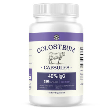 180ct Colostrum Capsules 40% IgG - USA Sourced Bovine Colostrum Powder Left Coast Performance buy supplements canada