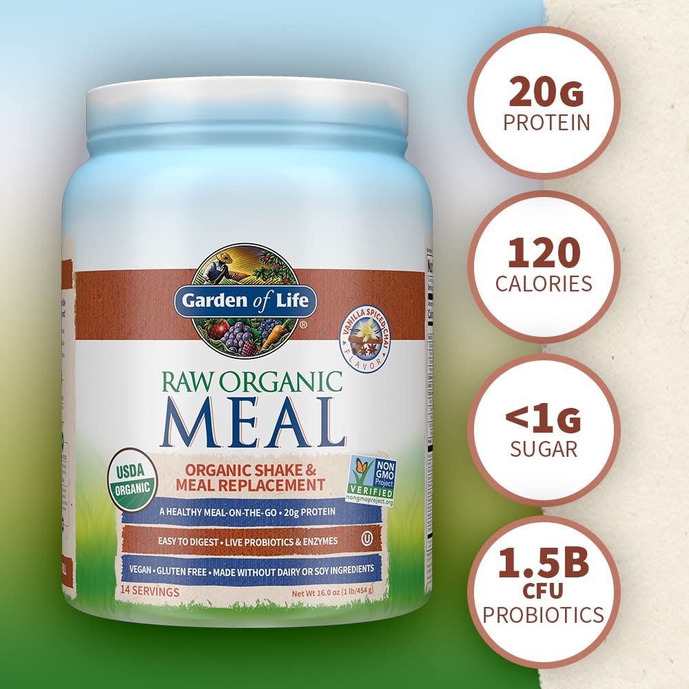 Garden of Life Meal Replacement Vanilla Chai Powder, 14 Servings Garden of Life buy supplements canada