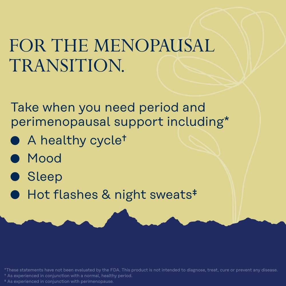 SOLARAY Perimenopause her Life Stages - Perimenopause Supplements Women - Hot Flashes, Menopause Support - Saffron and Chasteberry - Made Without Hormones - 60-Day Guarantee - 30 Servings, 60 VegCaps SOLARAY buy supplements canada