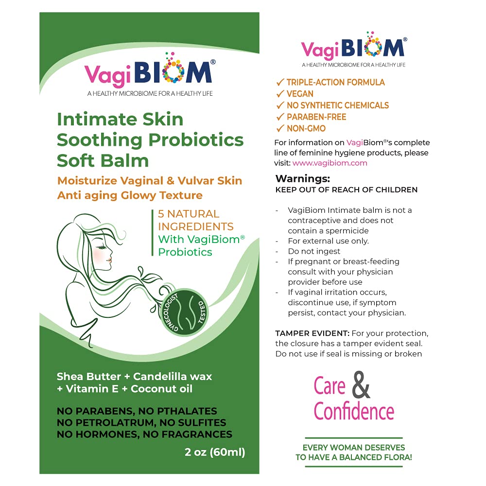 Intimate Skin Soothing Probiotics Soft Balm SheaButter with VagiBiom Lactobacillus crispatus Biom Probiotics buy supplements canada