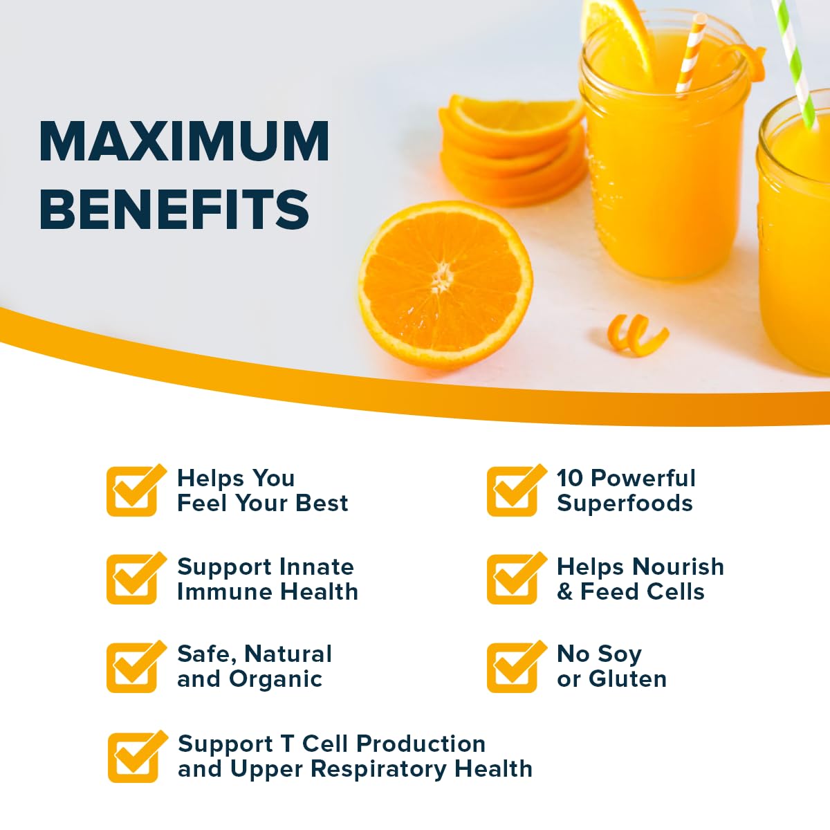 Organifi Immunity - Organic Superfood Immunity Support - 15 Single Serve Packets - Immunity Powder for T Cell Production and Upper Respiratory Health - Mushroom Beta Glucans, Vitamin C, D and Zinc Organifi buy supplements canada