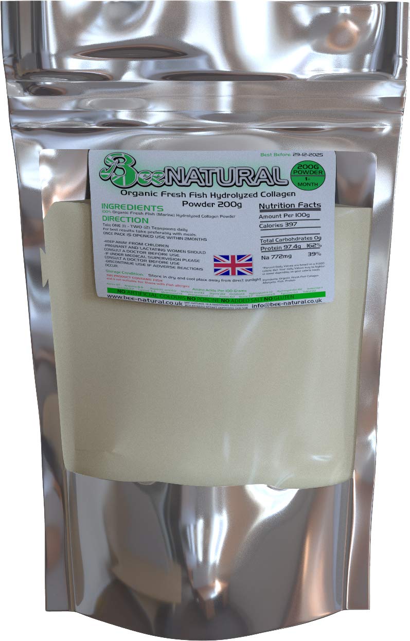 Bee-natural Hydrolyzed Marine Collagen Powder 200g Bee-natural buy supplements canada