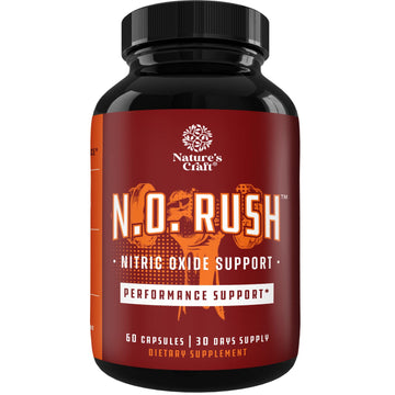 Nitric Oxide Support Pills - Natural Workout Supplement & Exercise Enhancer - Boost Energy Natures Craft buy supplements canada