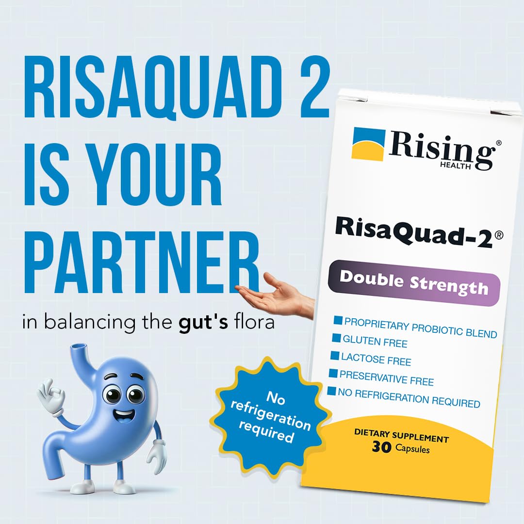 Rising Risaquad-2 Probiotic Dietary Supplement -375mg Pack of 30 Capsules Rising buy supplements canada