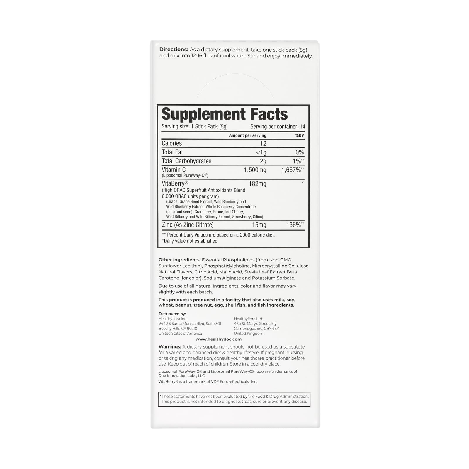 DR. NIGMA Super Vitamin C Cocktail Powder | Science-Based Beauty and Wellness | Powerful Combo of Vital Nutrients to Support Optimal Health and Vitality | 14 Servings | 2.46 oz DR. NIGMA buy supplements canada