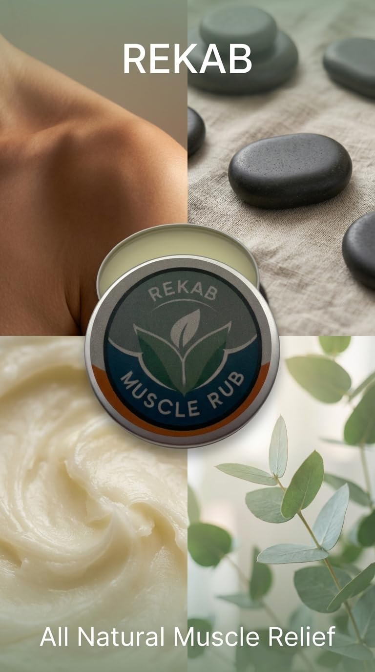 REKAB MUSCLE RUB, Neuropathy Cream, Arthritis Reliever, Knee Relief Balm for Adults, Natural Soothing Formula for Arthritis Sufferers, Joint Relief Cream, Total Relief, Joint & Muscle Therapy REKAB MUSCLE RUB buy supplements canada