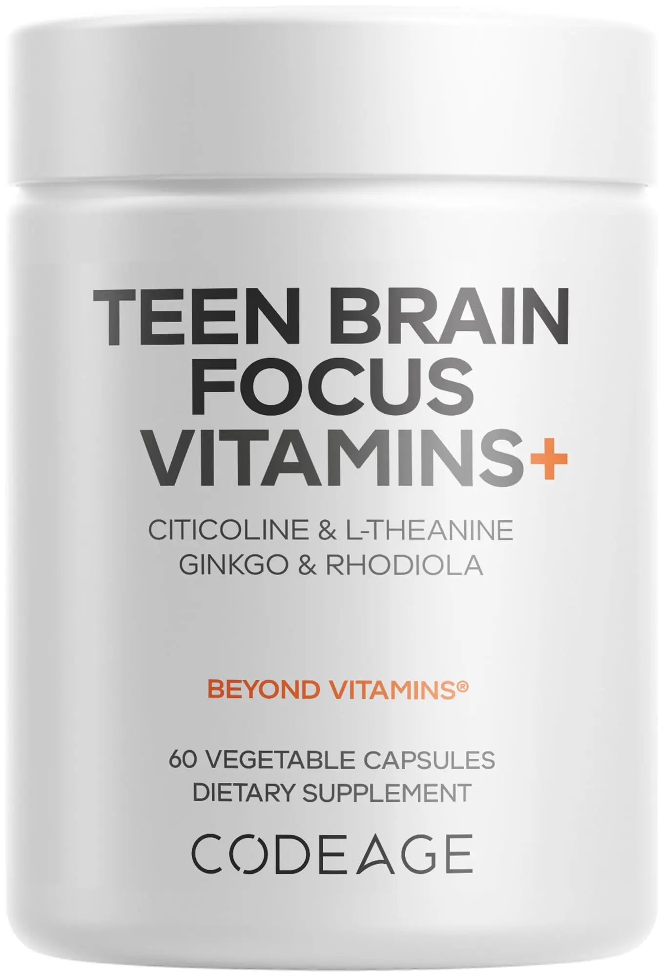 Codeage Teen Brain Focus Vitamins+ Citicoline Cognizin, L-Theanine, Ginkgo, Rhodiola, Lavender, Magnesium, Vitamin B6, B12, Folate Codeage buy supplements canada