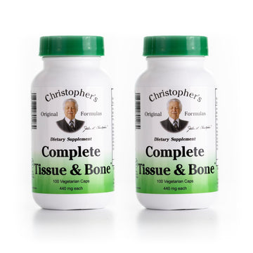 Christopher's Original Formulas Complete Tissue & Bone Formula – 100 VCaps | Herbal Support for Bones & Connective Tissue - Pack of 2 Christopher's Original Formulas buy supplements canada