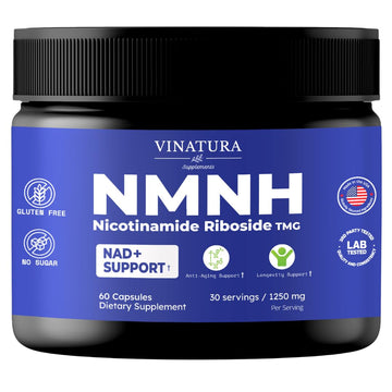 VINATURA NMNH (NMN Supplement Alternative) Nicotinamide Riboside & TMG - NAD Supplement for Anti-Aging - 60 Capsules VINATURA buy supplements canada