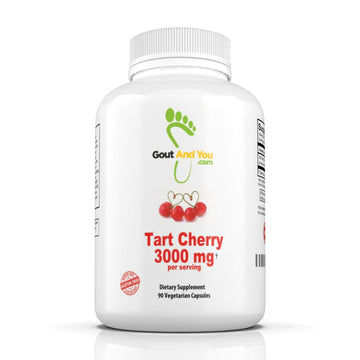 Gout and You Tart Cherry Extract | 3000 mg Per Serving | 90 Vegetarian Capsules | Gluten-Free Gout and You buy supplements canada