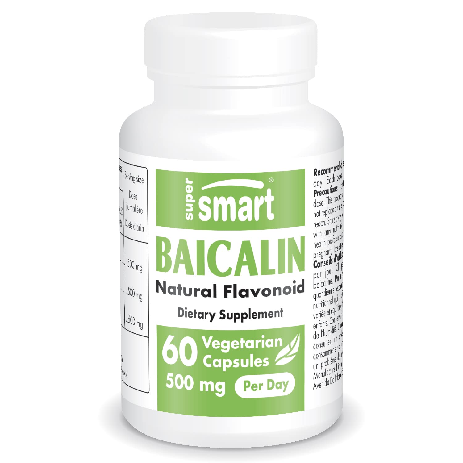 Supersmart - 90% Baicalin 500mg per Day (Scutellaria Baicalensis) - Chinese Skullcap Supersmart buy supplements canada