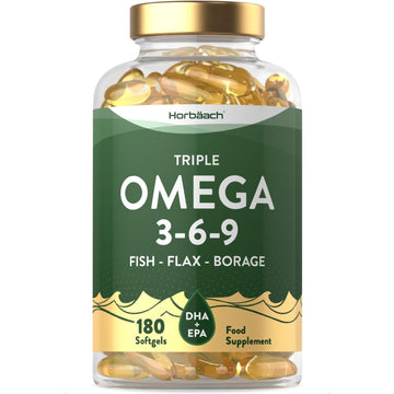Triple Omega 3 6 9 Capsules | 180 Count | High Strength Supplement with DHA Horbäach buy supplements canada