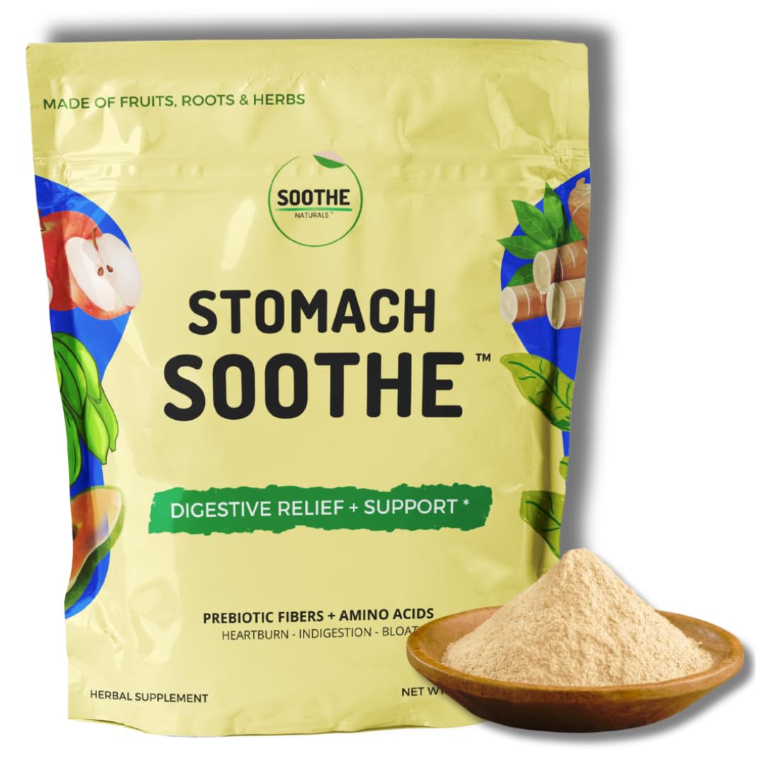 Stomach Soothe Soothe Naturals Acid Reflux Powder - L Glutamine for Gut Health, Acid Reflux Medicine, Leaky Gut Repair, Gut Lining Repair, Stomach Soothe buy supplements canada