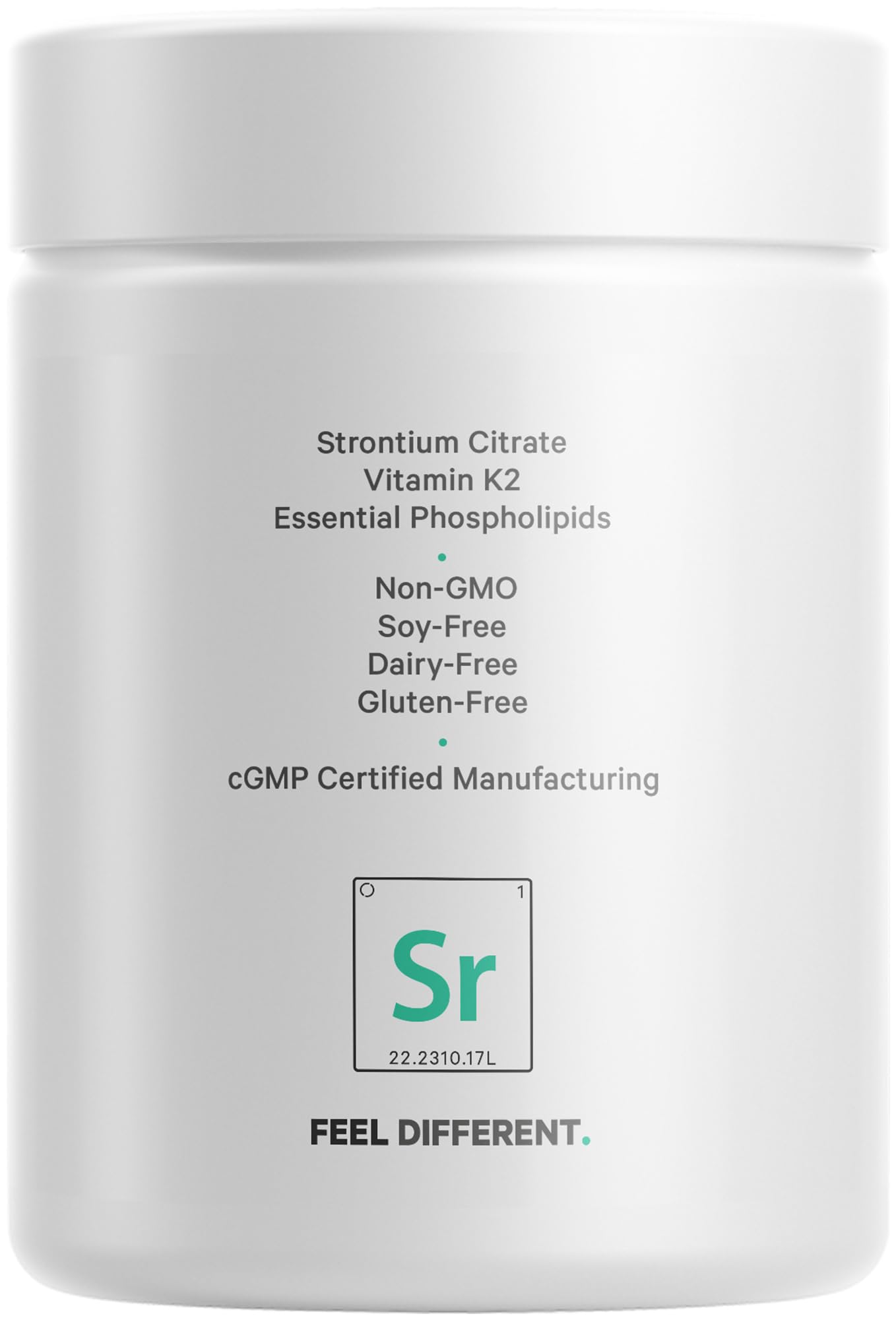 Codeage Liposomal Strontium Supplement - Strontium Citrate, Vitamin K2 MK-7, Liposomal Delivery, Non-GMO, Gluten-Free - 90 Capsules Codeage buy supplements canada