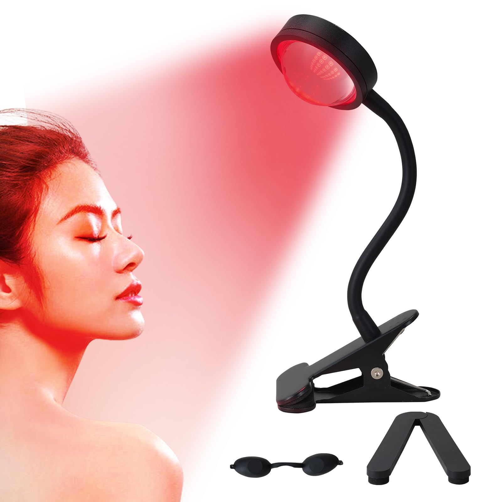 WTINTELL Red Light Therapy for Face, 660nm LED Red Light Therapy Light with Clip, Suitable WTINTELL buy supplements canada