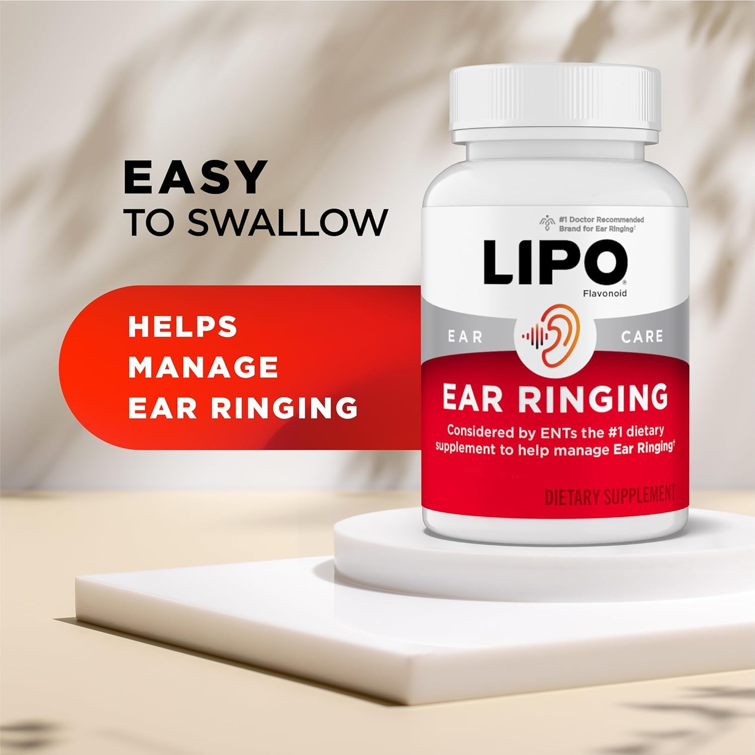 Lipo-Flavonoid Ear Ringing - Doctor-Recommended for Ringing Ears - Clinically Proven Lemon Bioflavonoid Complex with Vitamins C, B1, B2, B6, B12 Lipo-Flavonoid buy supplements canada