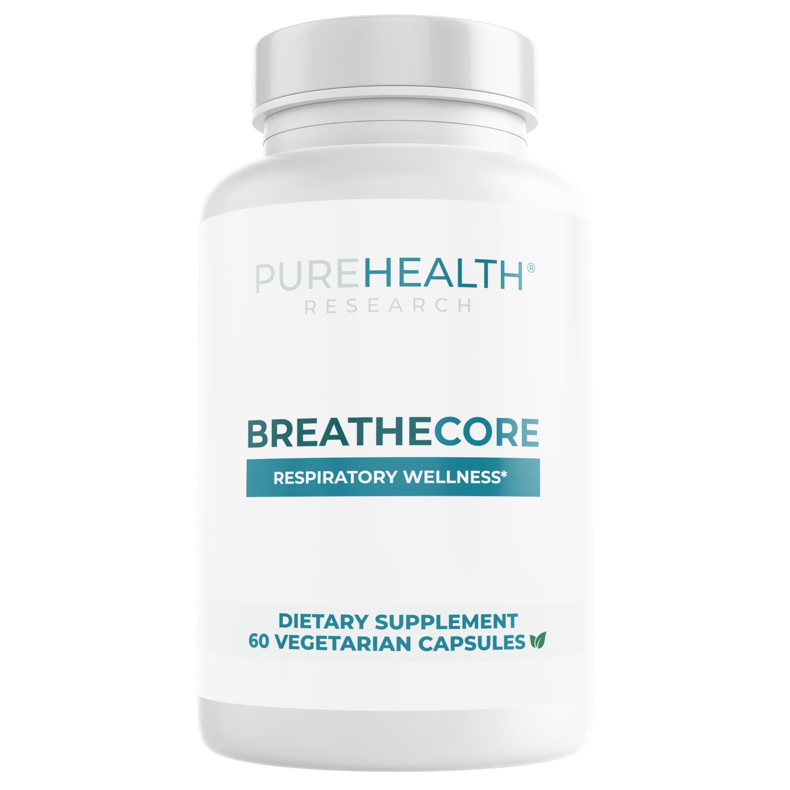 PUREHEALTH RESEARCH BreatheCore - Lung Detox for Smokers - Lung Cleanse & Support Supplement for Women & Men - Ginger Root, Ginkgo Biloba, St Johns Wort, Panax Ginseng & More - 60 Capsules PUREHEALTH RESEARCH buy supplements canada