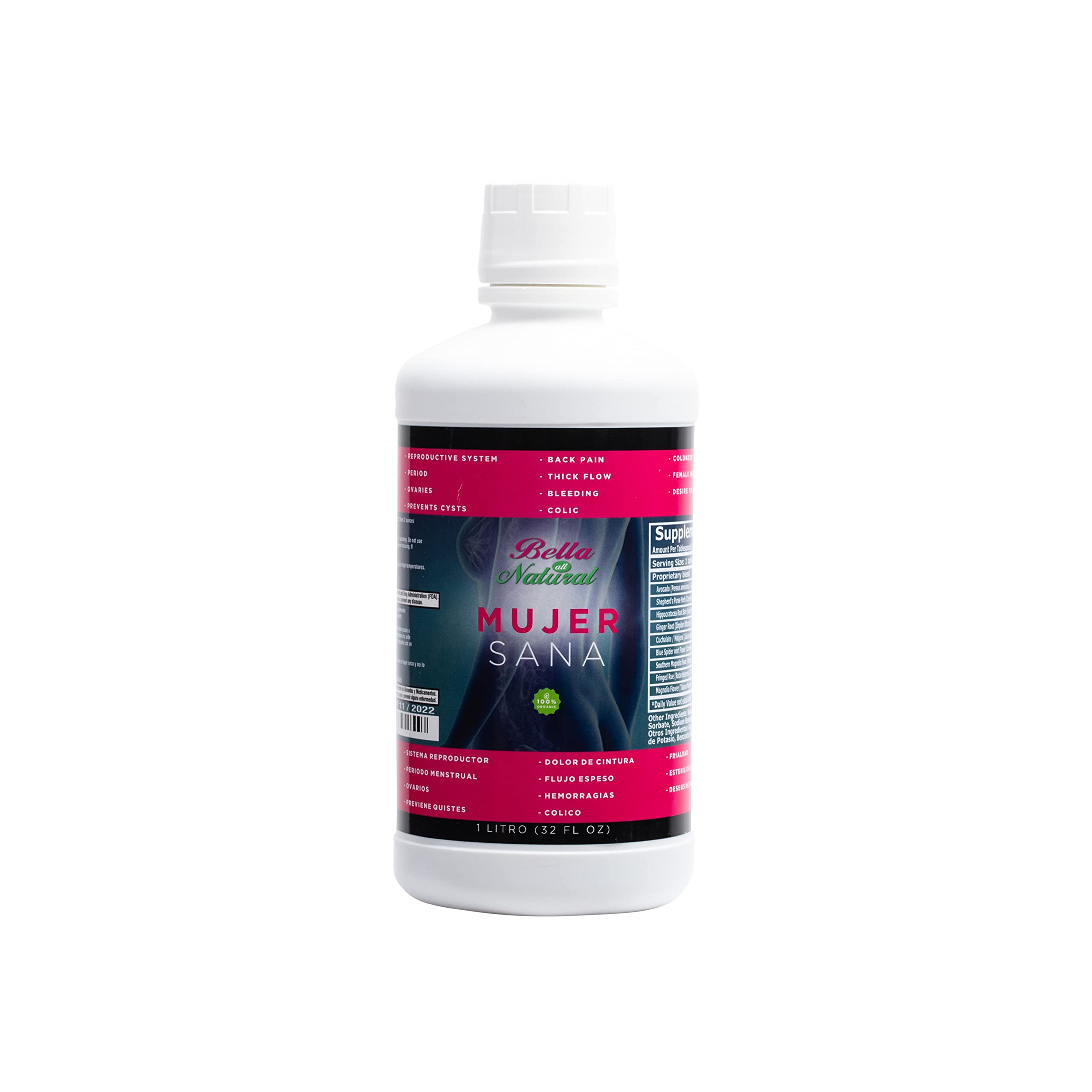 Bella All Natural Mujer Sana Healthy Woman, Hormonal imbalance, PCOS, Period Cramps Bella All Natural buy supplements canada