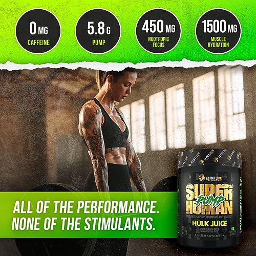 ALPHA LION Superhuman Pump Pre Workout Powder, Nootropic Caffeine & Stim Free ALPHA LION buy supplements canada