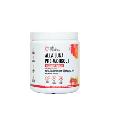 Eabha Organics Alla Luna Pre-Workout - Strawberry Lemonade - to Support Energy, Focus Eabha Organics buy supplements canada